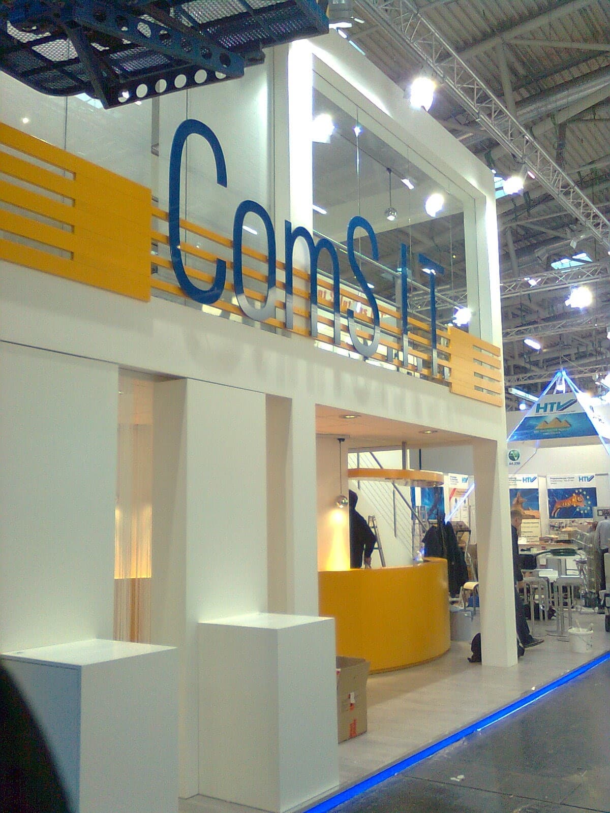 Two-storey exhibition stand for ComS.I.T.