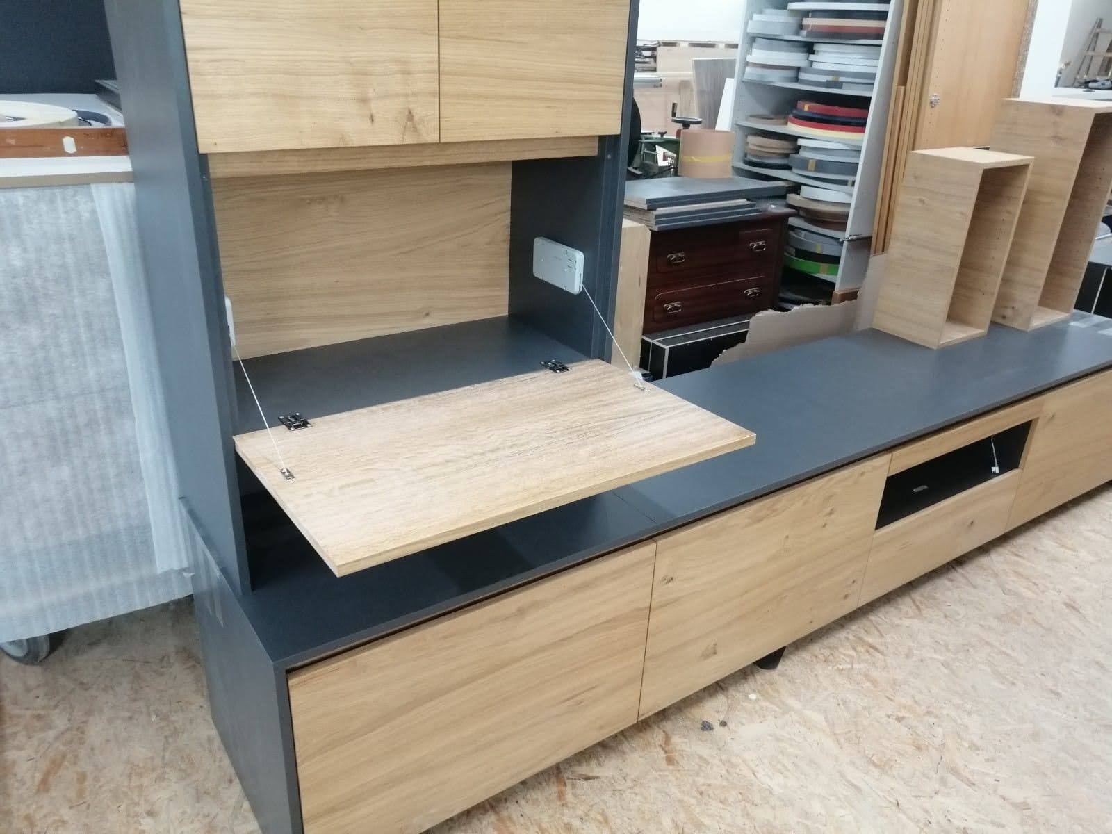 Piece of furniture with drawers being made in our own workshop